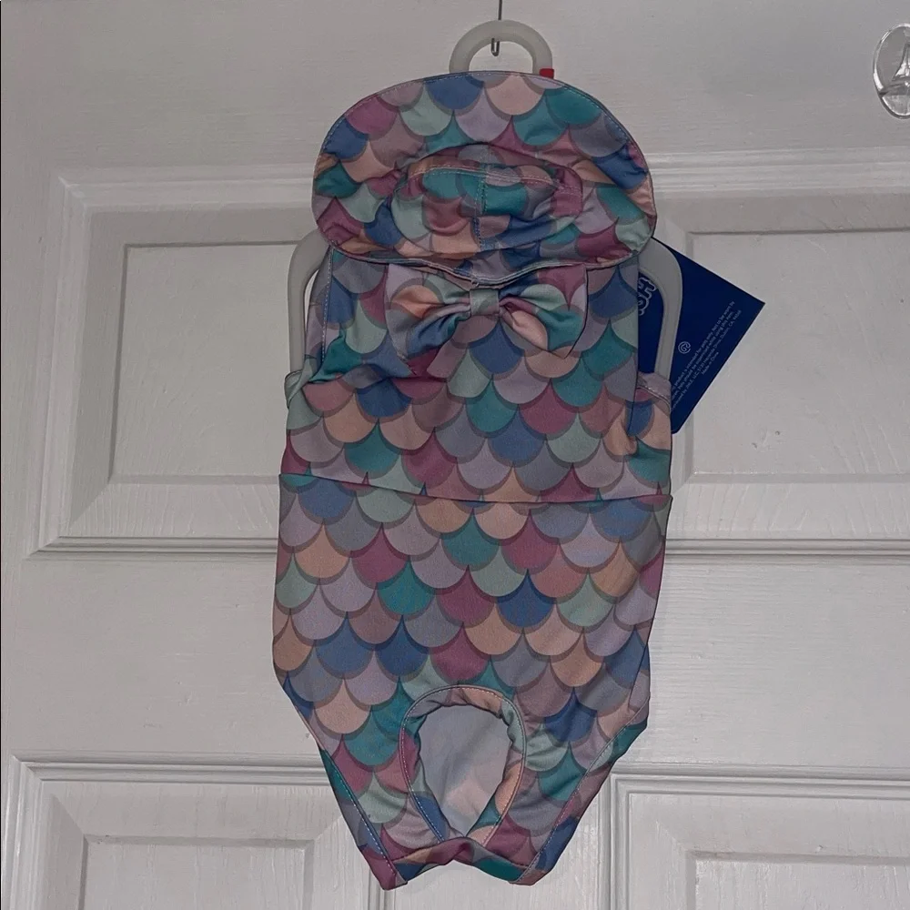 Colorful Mermaid Scale Dog Outfit
